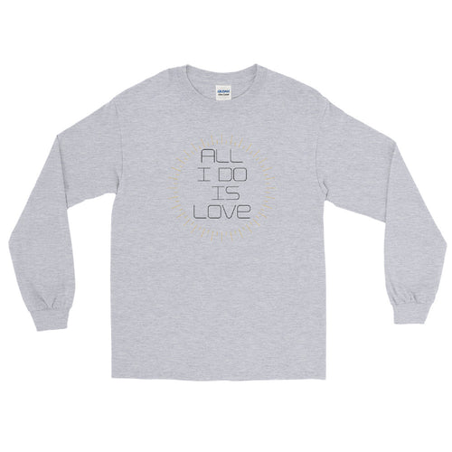 long sleeve graphic grey T-shirt
