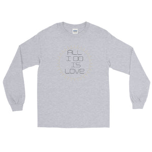 long sleeve graphic grey T-shirt