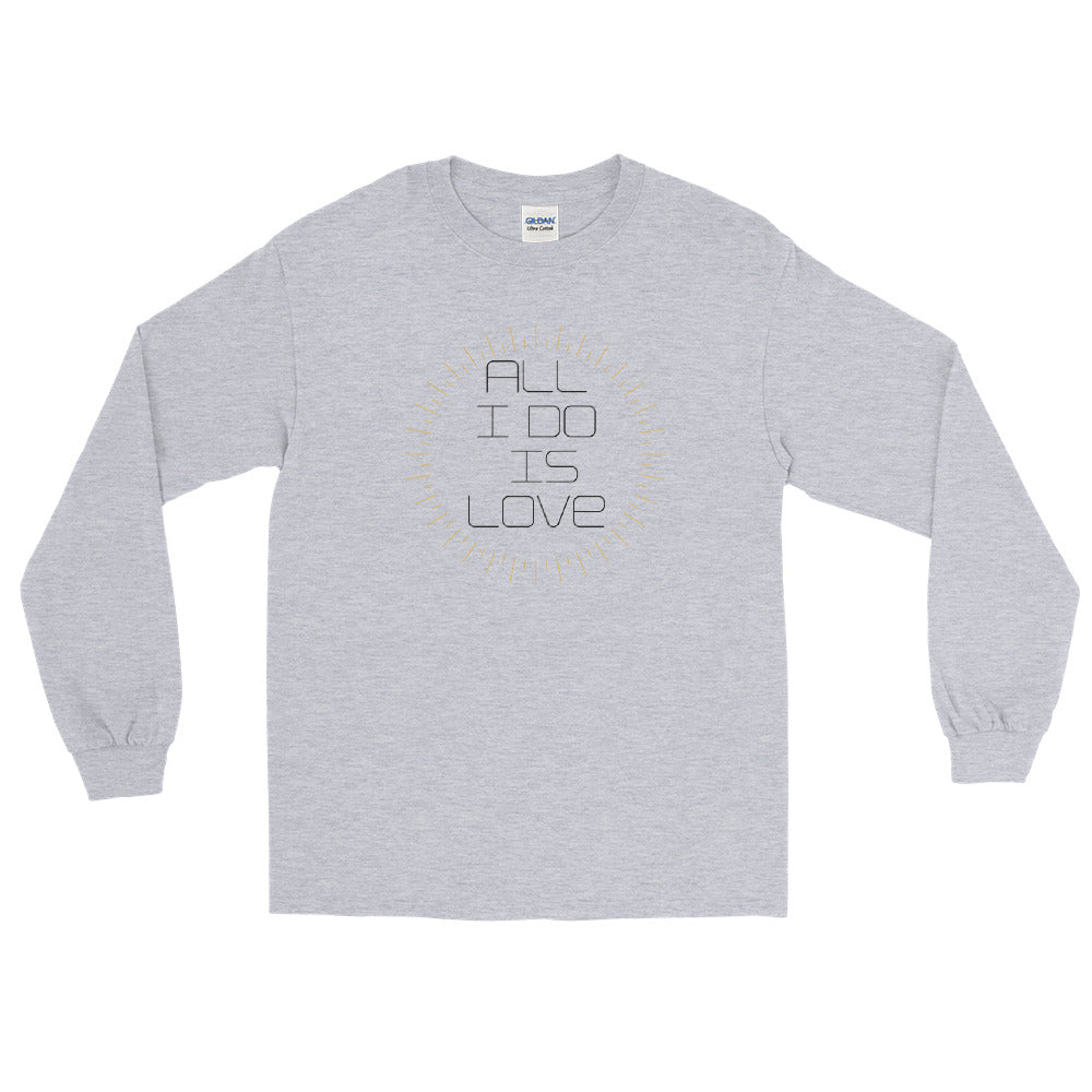 long sleeve graphic grey T-shirt
