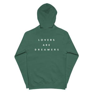 Unisex fleece zip up hoodie