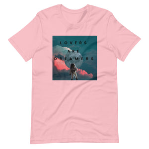 Lovers Are Dreamers Graphic Tee Pink