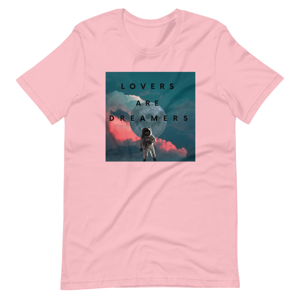 Lovers Are Dreamers Graphic Tee Pink